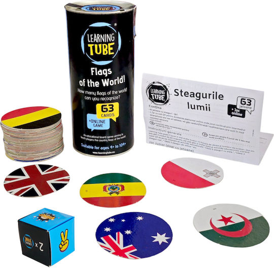 K-Toyz Learning Tube Flags of the World Educational Game Knowledge for 3+ years Years Old
