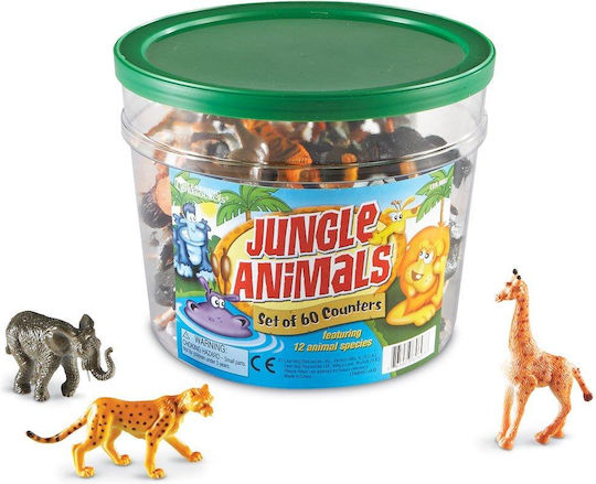 Learning Resources Jungle Animal Counters (set Of 60) Educational Game Knowledge for 3+ years Years Old