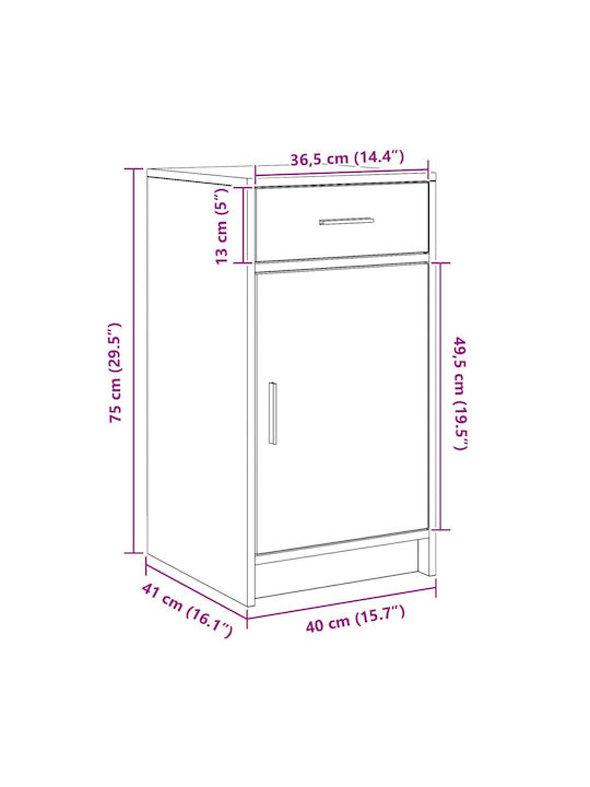Cabinet Storage Wooden L40xW41xH75cm