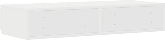 vidaXL Bed Drawer made of Wood White 100x36.5x16.5cm