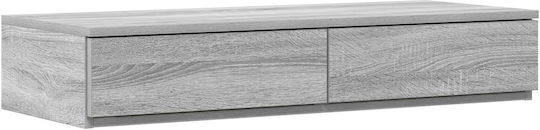 vidaXL Συρτάρι Κρεβατιού Ξύλινο Γκρι 90x36.5x16.5cm