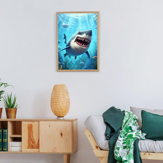 Haepxyby 5d Diamond Painting Kit Diy 30x40 Cm Shark