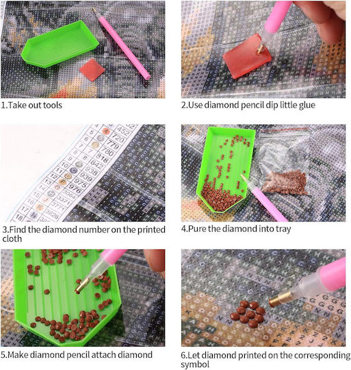 Haepxyby 5d Diamond Painting Kit Diy 30x40 Cm Shark