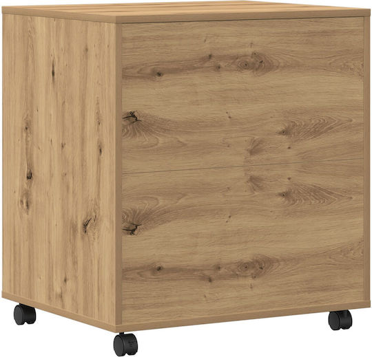 Cabinet de Birou cu roți Artisan Oak 60x50x67cm