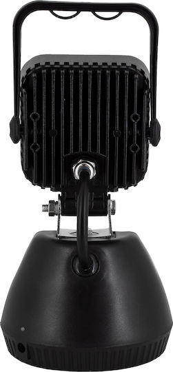 GloboStar Arbeitsbeleuchtung Batterie LED IP54 mit einer Helligkeit von bis zu 2500lm mit Ladekabel für Auto & Steckdose