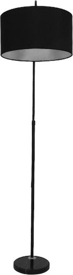GloboStar Imperial Floor Lamp H172xL38cm with Socket for E27 Bulb Black