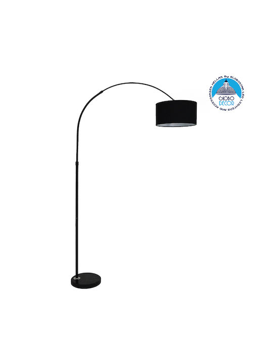 GloboStar Imperial Lampadar de Podea H172xL38cm cu Bază pentru Bec E27 Negru