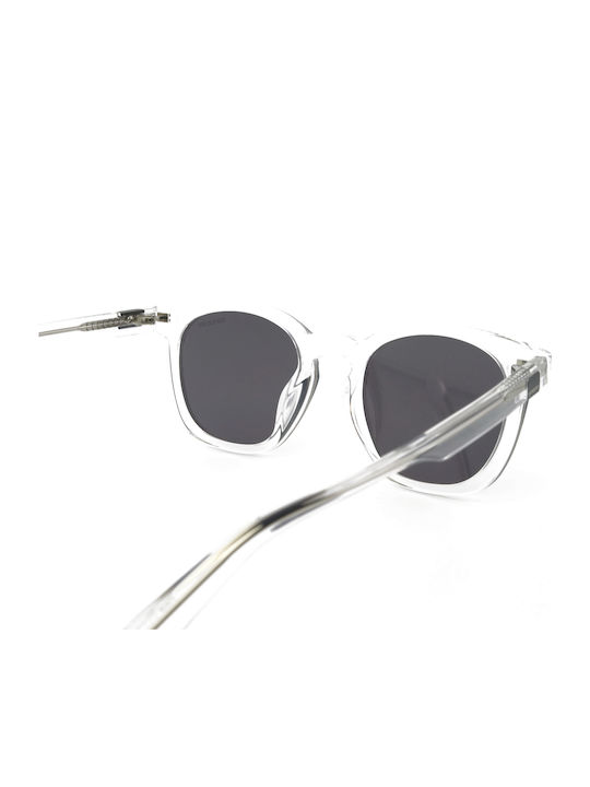 Superdry Unisex Sunglasses with Transparent Plastic Frame and Brown Gradient Mirror Lens SDO 5031 113