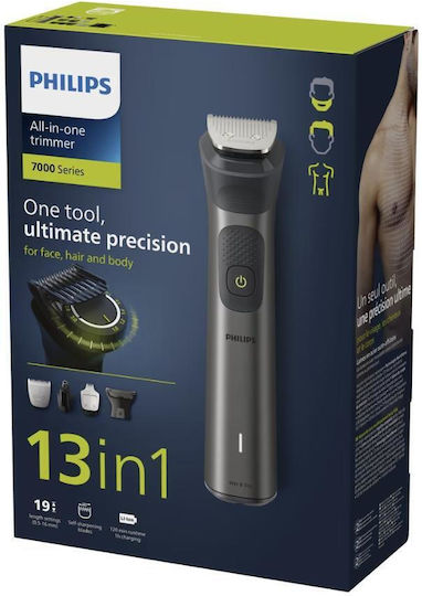 Philips Series 7000 Επαναφορτιζόμενη Κουρευτική Μηχανή Γκρι MG7920/15