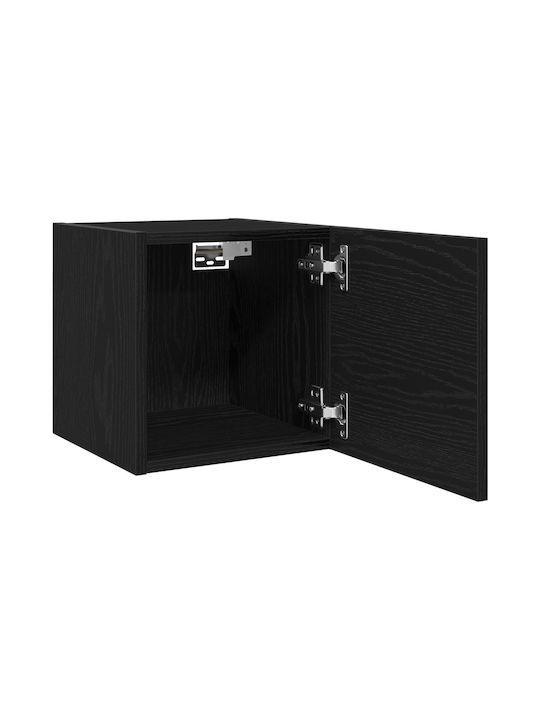 Living Room TV Unit Black Oak L30.5xW30xH30cm