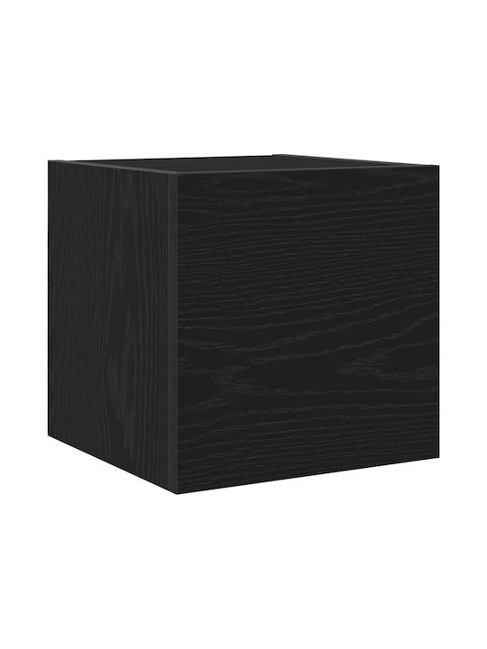 Living Room TV Unit Black Oak L30.5xW30xH30cm