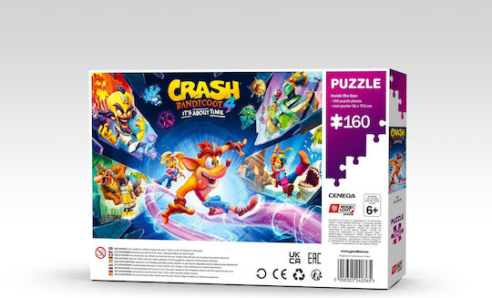 Детски Пъзел Crash Bandicoot 4: It's About Time за 6+ години+ Години 160бр Good Loot