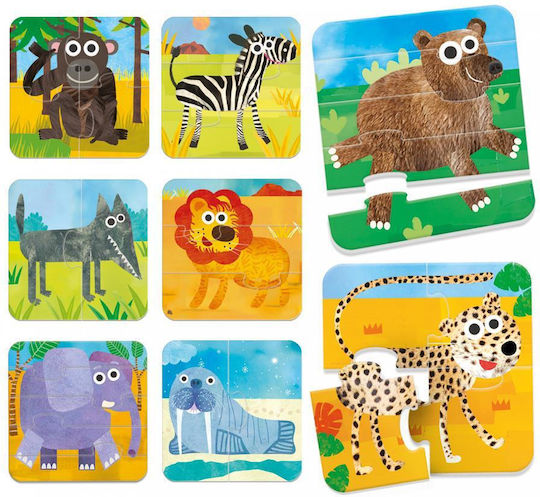 Kinderpuzzle Wild Nature 8 in 1 für 2+ Jahre alt+ Jahre 28pcs Headu