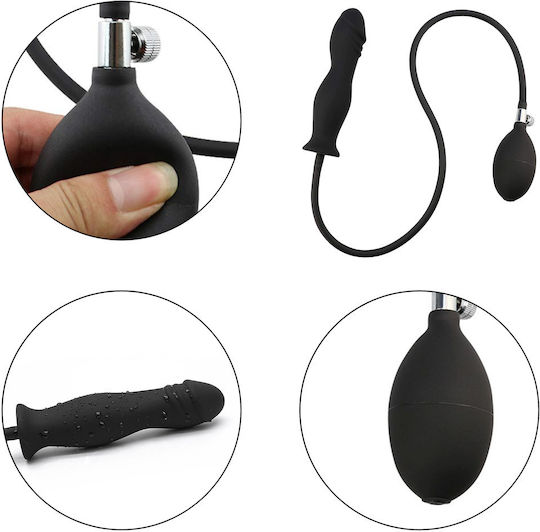 Erospace Πρωκτική Σφήνα Μαύρη 8cm