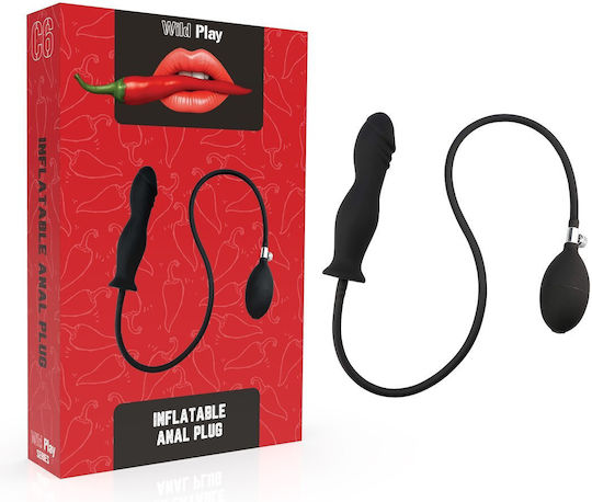 Erospace Πρωκτική Σφήνα Μαύρη 8cm