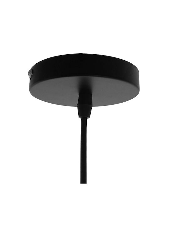 GloboStar Ray Hängelampe Schwarz Glocke mit Fassung E27 26x25cm.