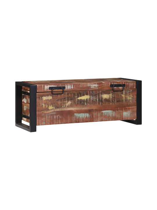vidaXL Wooden Decorative Trunk Brown 80x30x30cm
