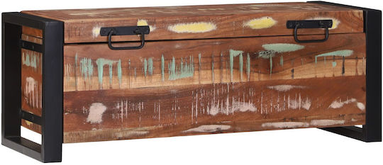 vidaXL Wooden Decorative Trunk Brown 80x30x30cm