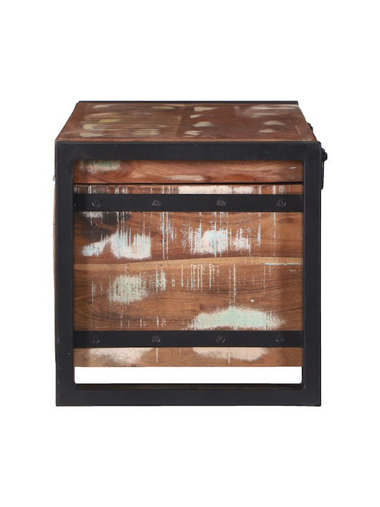 vidaXL Wooden Decorative Trunk Brown 80x30x30cm