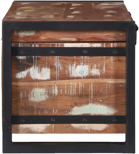 vidaXL Wooden Decorative Trunk Brown 80x30x30cm