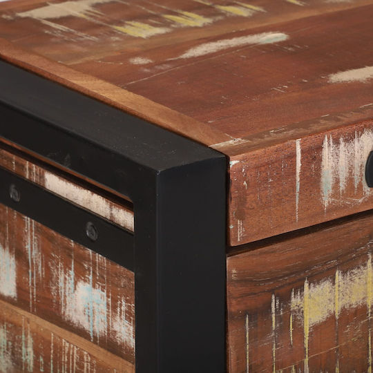 vidaXL Wooden Decorative Trunk Brown 80x30x30cm