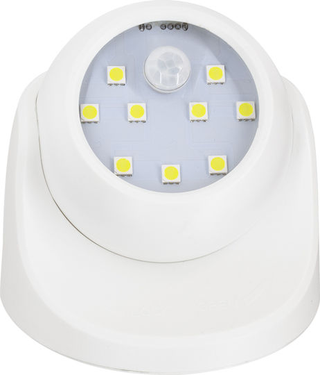GloboStar Dummy Überwachungskamera mit LED-Beleuchtung 3W 300lm 6000K