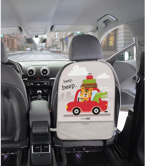 FreeOn Gray Car Seat Cover Lion