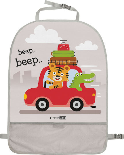FreeOn Gray Car Seat Cover Lion