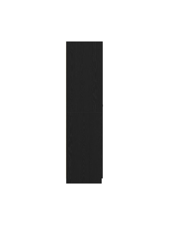 Ușă dublă Dulap de Haine Black Walnut 90x52x200cm