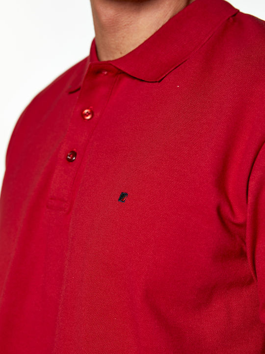 Polo Short Sleeve Blouse Red