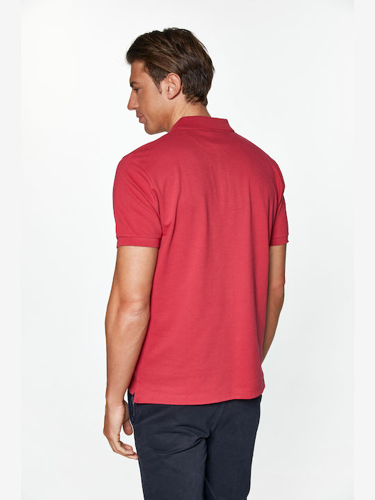 Polo Short Sleeve Blouse Red