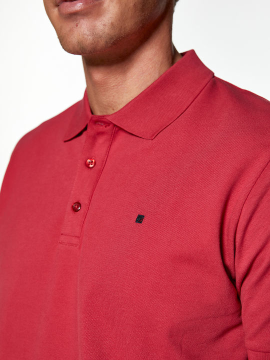 Polo Short Sleeve Blouse Red