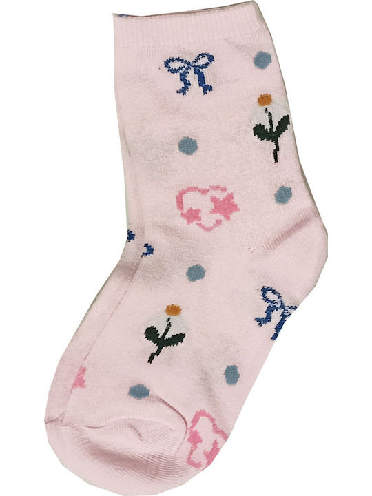 365 Charm Socks Παιδικές Κάλτσες Ροζ - Γκρί 3 Ζευγάρια