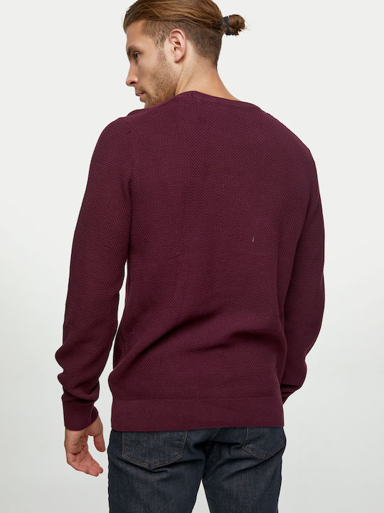 Pulover cu mânecă lungă Burgundy