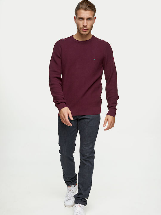 Pulover cu mânecă lungă Burgundy