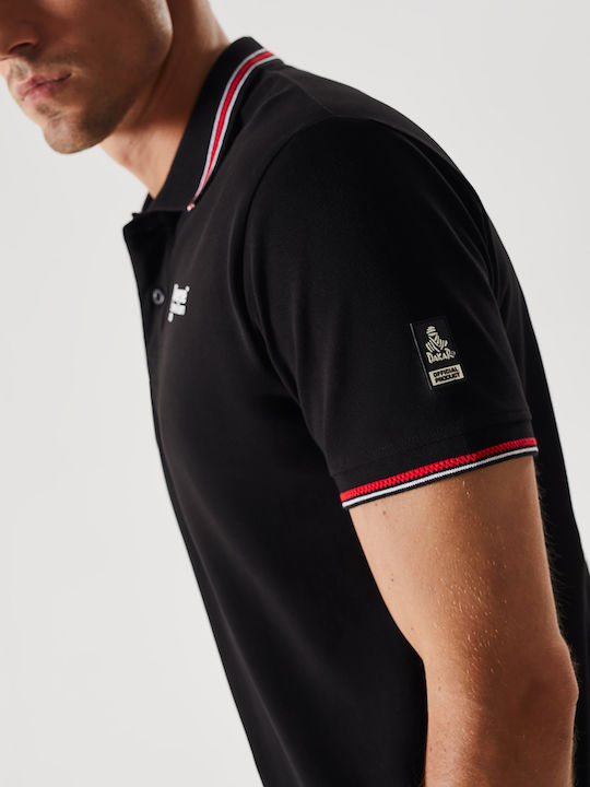 Polo Kurzarmbluse Black