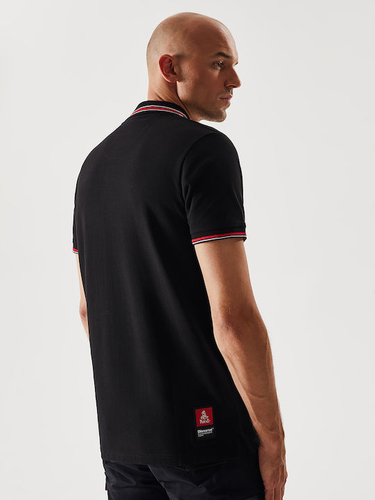 Polo Kurzarmbluse Black