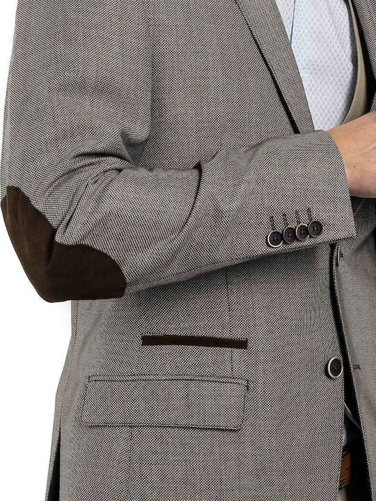 Men's Suit Jacket Slim Fit Brown
