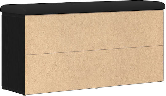 Eingangsmöbel mit Schuhschrank & Bank Black Oak 100x30x48cm