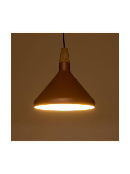 GloboStar Industrial Baring Κρεμαστό Φωτιστικό Χάλκινο Καμπάνα με Ντουί E27 27x27x25εκ.