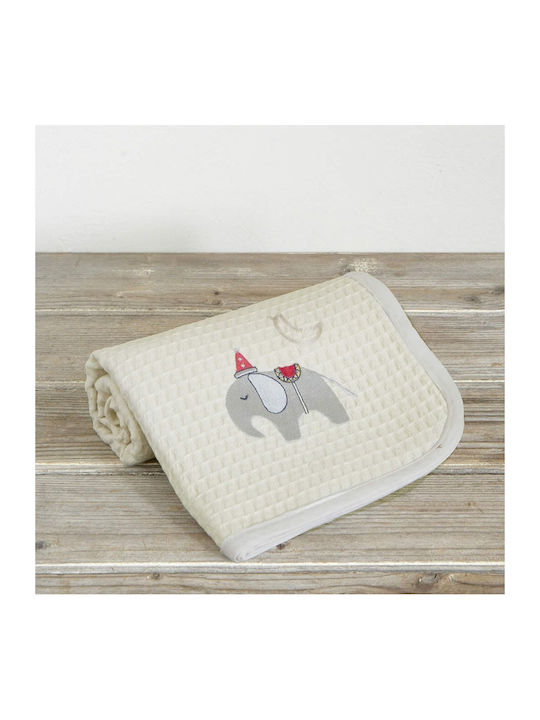Nima Blanket Cot Zoo Party Waffle Gray One Color 110x140cm