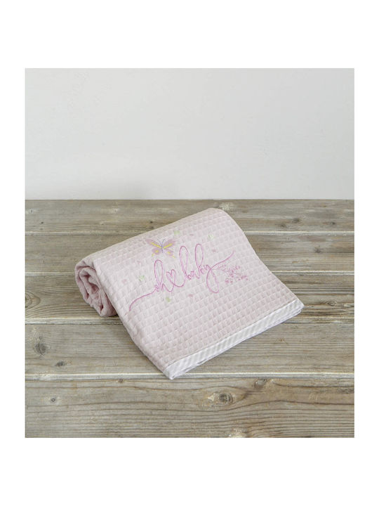Nima Blanket Nursery Swaddling Blankets Belle Waffle Pink 80x110cm