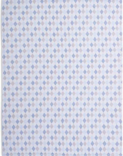 Nef-Nef Homeware Decke Kinderbett Rhombus Vlies Rosa Pink 110x150cm