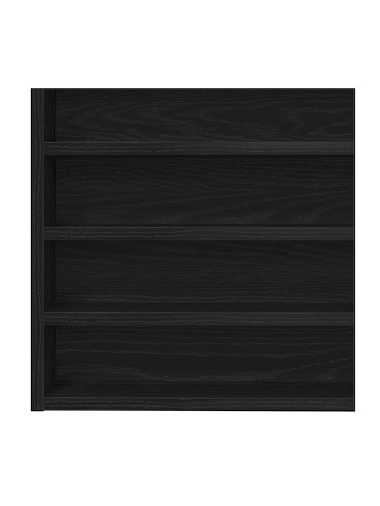 Ράφι Τοίχου Μαύρο Δρυός 100x8.5x50εκ.