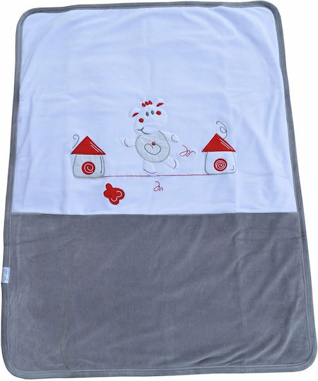 Bebe Stars Pătură Pepinieră Swaddling Cu Ursuleț Happy Cow 110x90cm