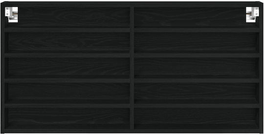 Raft Negru Stejar 100x8.5x50 cm