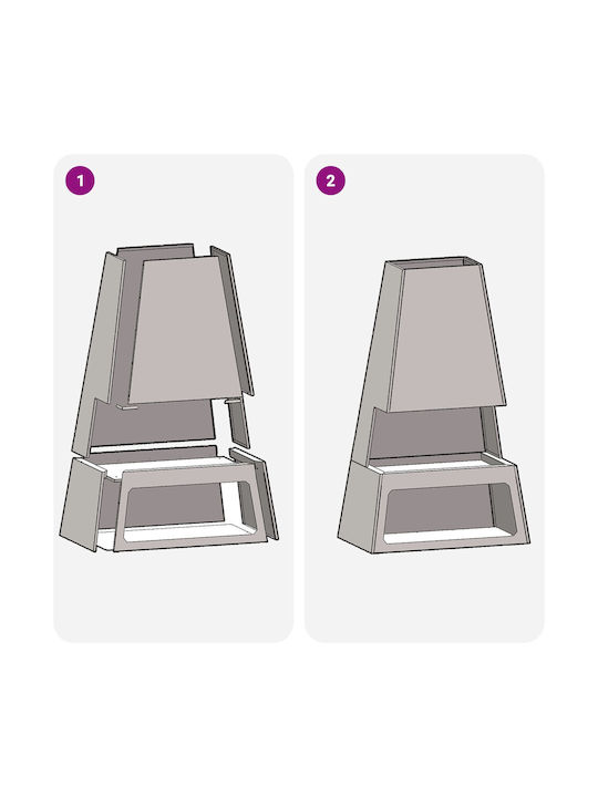 vidaXL Τζάκι Εξωτερικού Χώρου Μεταλλικό 60x35x100cm