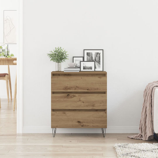 Συρταριέρα Κρεβατοκάμαρας Walnut 60x35x70cm