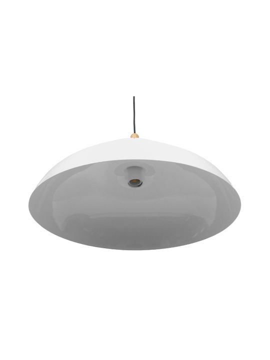 GloboStar Vallete Pendant Light White Bell with Socket E27 45x27cm