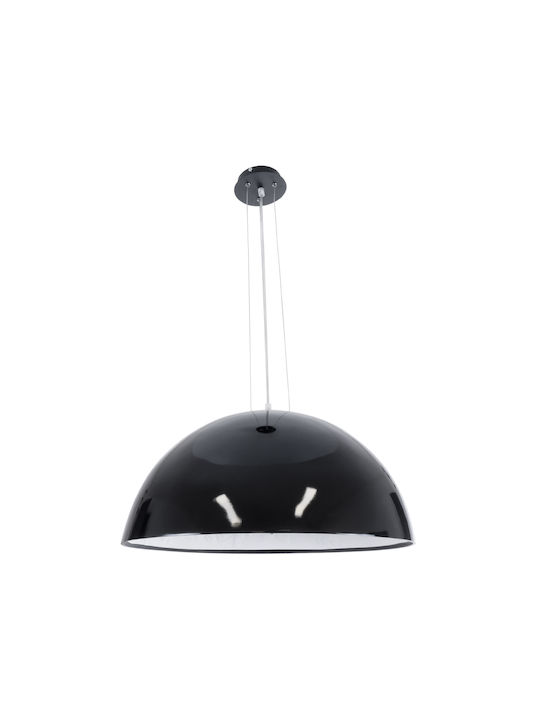 GloboStar Serenia Ceiling Light Black Bell with E27 Socket 60x30x30cm
